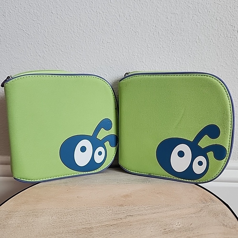 Set Of 2 Cuttlekids Cuttlebug Provo‎ Craft Storage Scrapbook ZIPPER CASE ONLY